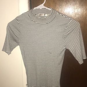 Striped Ribbed Body Suit